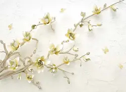 پوستر دیواری گل طرح صدف کد 3D-104 - رونیا