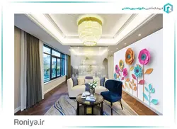 پوستر دیواری گل های کاغذی رنگی کد Z395 - رونیا