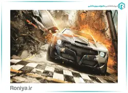 پوستر دیواری ماشین مسابقه ای کد SP-032 - رونیا