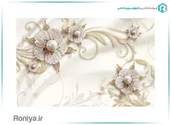 پوستر سه بعدی جواهر مروارید 3DF-319 - رونیا
