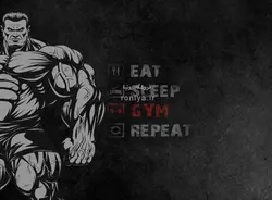 پوستر مشکی باشگاه بدنسازی Code-TA-162 - رونیا