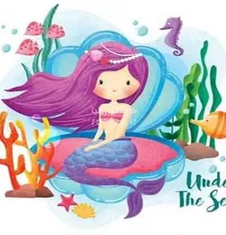 پوستردیواری پری دریایی اتاق کودکCode-CN-0272 - رونیا