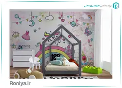 طرح یونی کورن برای کاغذ دیواری اتاق کودک CN-0166 - رونیا