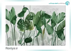 کاغذ پوستری برگ های بزرگ 3DF-563 - رونیا