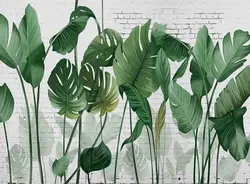 کاغذ پوستری برگ های بزرگ 3DF-563 - رونیا