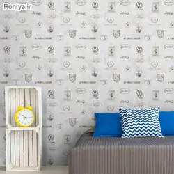 کاغد دیواری ساده طرح ریز کد RC5035 - رونیا