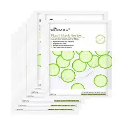 بسته 10 عددی ماسک ورقه ای  صورت سومو عصاره خیار seomou cucumberseomou Face mask