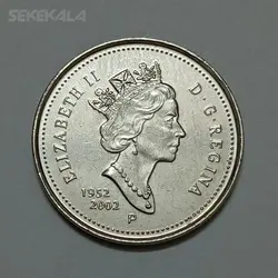 سکه خارجی 5 سنت یادبودی کانادا 2002 %
