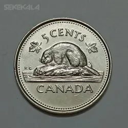 سکه خارجی 5 سنت یادبودی کانادا 2002 %