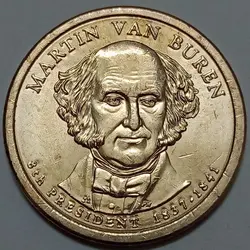 سکه کلکسیونی ۱ دلار ریاست جمهوری آمریکا ۲۰۰۸ (مارتین ون بورن) %