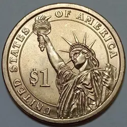 سکه کلکسیونی ۱ دلار ریاست جمهوری آمریکا ۲۰۰۸ (مارتین ون بورن) %