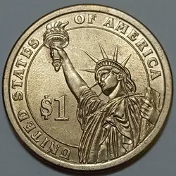 سکه کلکسیونی ۱ دلار ریاست جمهوری آمریکا ۲۰۰۹ (زاخاری تیلور) %