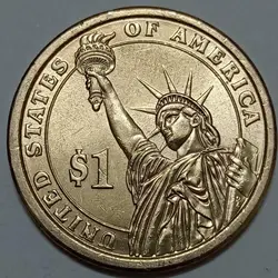 سکه کلکسیونی ۱ دلار ریاست جمهوری آمریکا ۲۰۰۹ (جان تایلر) %