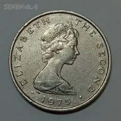 سکه کلکسیونی ۵ پنس کمیاب جزیره من (isle of man) ۱۹۷۵ %
