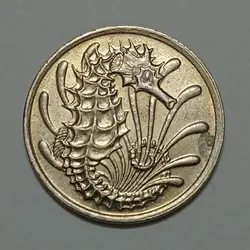 سکه کلکسیونی ۱۰ سنت سنگاپور ۱۹۸۲ (کیفیت بانکی) %