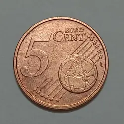 سکه خارجی ۵ سنت یورو کمیاب هلند ۲۰۱۸ %