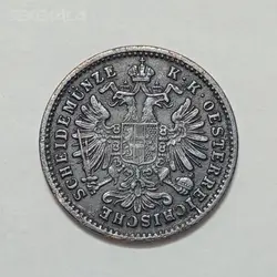 سکه خارجی ۱ کرویزر کمیاب اتریش مجارستان ۱۸۸۱ %