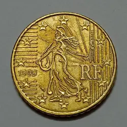 سکه کلکسیونی ۵۰ سنت یورو فرانسه ۱۹۹۹ %