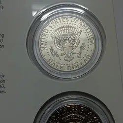 پک سکه های پروف نیم دلار آمریکا ۲۰۱۴ (جان اف کندی) حروف ضرابخانه D و P %