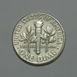 سکه نقره کلکسیونی دایم (۱۰ سنت) آمریکا ۱۹۶۰ %