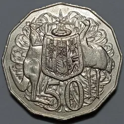 سکه کلکسیونی ۵۰ سنت استرالیا ۱۹۸۱ (تاج اول) %