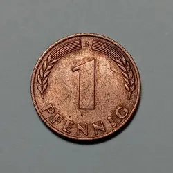 سکه کلکسیونی ۱ فنیگ آلمان ۱۹۵۰ %