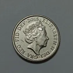 سکه کلکسیونی ۵ پنس انگلیس ۲۰۱۵ (سپر سلطنتی) تاج چهارم %