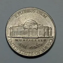 سکه خارجی ۵ سنت جفرسون آمریکا ۲۰۰۱ %
