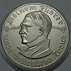 مدال پروف با تصویر هیتلر و آلمان نازی %