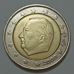 سکه کلکسیونی ۲ یورو بلژیک ۲۰۰۰ (کیفیت بانکی) %