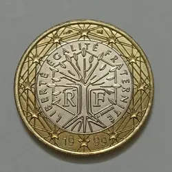 سکه کلکسیونی ۱ یورو فرانسه ۱۹۹۹ (کیفیت بانکی) %