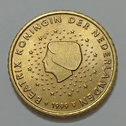 سکه کلکسیونی ۵۰ سنت یورو هلند ۱۹۹۹ (کیفیت بانکی) %