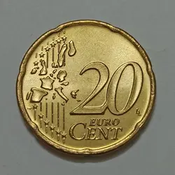 سکه کلکسیونی ۲۰ سنت یورو یونان ۲۰۰۲ (کیفیت بانکی) %