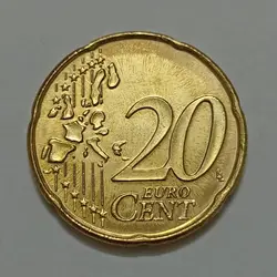 سکه کلکسیونی ۲۰ سنت یورو بلژیک ۲۰۰۰ (کیفیت بانکی) %