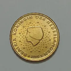 سکه کلکسیونی ۱۰ سنت یورو هلند ۲۰۰۰ (کیفیت بانکی) %