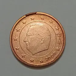 سکه کلکسیونی ۲ سنت یورو بلژیک ۲۰۰۰ (کیفیت بانکی) %
