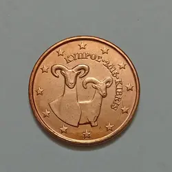 سکه کلکسیونی ۱ سنت یورو قبرس ۲۰۱۵ (کیفیت بانکی) %