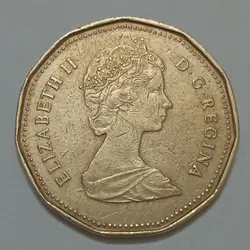 سکه خارجی ۱ دلار کانادا ۱۹۸۸ %