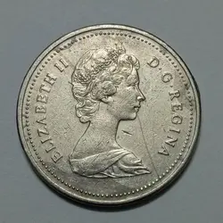 سکه خارجی ۵ سنت کانادا ۱۹۸۶ ملکه الیزابت %