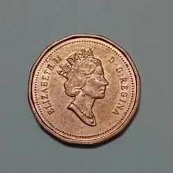 سکه خارجی ۱ سنت کانادا ۱۹۹۴ ملکه الیزابت %