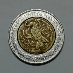 سکه خارجی ۱ پزو دو فلزی مکزیک ۲۰۰۸ %