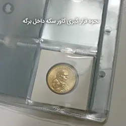 ۱۰ عدد برگه آلبوم سکه با گنجایش ۱۲۰ سکه (کاور خور) %