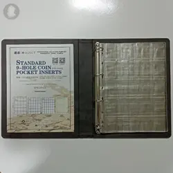 آلبوم سکه برند مینگت با گنجایش 328 سکه (مدل جیبدار) ساخت کره %