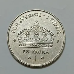 سکه خارجی ۱ کرون سوئد ۲۰۰۲ %
