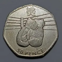 سکه کلکسیونی نیم پوند (۵۰ پنس) یادبودی انگلیس ۲۰۱۱ ( المپیک) %