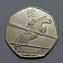 سکه کلکسیونی نیم پوند (۵۰ پنس) یادبودی انگلیس ۲۰۱۱ ( المپیک) %