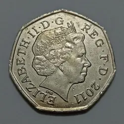 سکه کلکسیونی نیم پوند (۵۰ پنس) یادبودی انگلیس ۲۰۱۱ ( المپیک) %