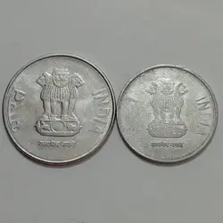 سکه خارجی ۱ و ۲ روپیه هند ۲۰۱۱ و ۲۰۱۷ %