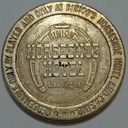 ژتون نایاب لاس وگاس آمریکا ۱۹۸۳ ( سایز بزرگ) %