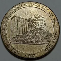 ژتون نایاب لاس وگاس آمریکا ۱۹۸۳ ( سایز بزرگ) %